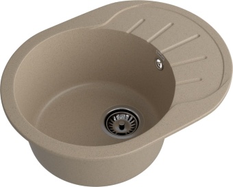 Детальное фото товара: GranFest RONDO GF-R-580 L, мойка, мрамор, песочный