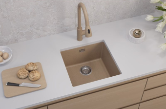 Детальное фото товара: ALVEUS OMNI 20 GRANITAL ARCTIC-G11, мойка, гранит, белый (в комплекте с сифоном 1145083)