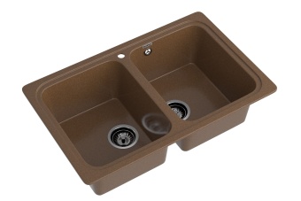 Детальное фото товара: GranFest STANDART GF-S-780 K, мойка, мрамор, терракот