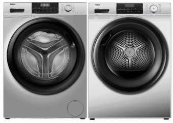 Детальное фото товара: Haier стирка HW90-BP14929BS + сушка HD90-A2929BS + соед.эл CKS-1