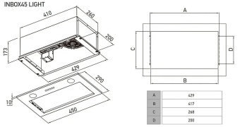 Детальное фото товара: MEFERI INBOX45WH LIGHT