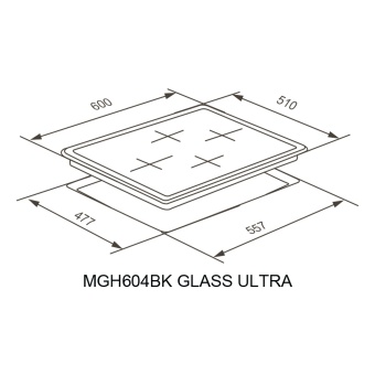 Детальное фото товара: Meferi MGH604WH GLASS ULTRA