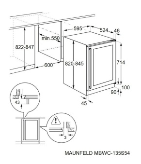 Детальное фото товара: Maunfeld MBWC-135S54