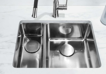 Детальное фото товара: Omoikiri Tadzava 58-2-U/I-L-IN, мойка, нержавеющая сталь, чаша слева