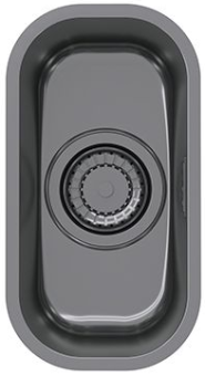 Детальное фото товара: ALVEUS VARIANT MONARCH 110 ANTHRACITE, мойка, нерж. сталь, антрацит (в компл. с выпуском без сифона)