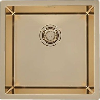 Детальное фото товара: ALVEUS QUADRIX MONARCH 30 BRONZE, мойка, нержавеющая сталь, бронза