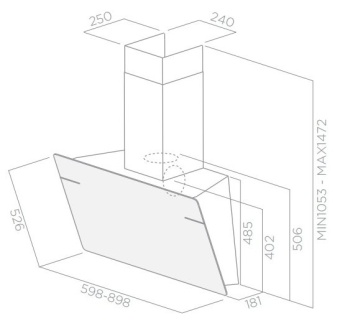 Детальное фото товара: ELICA L'ESSENZA BL/A/60