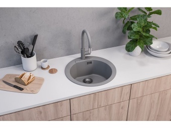 Детальное фото товара: ALVEUS GRANITAL CADIT 100 G22 TERRA FI 520, мойка, гранит, терра ( в комплекте с сифоном 1145083)