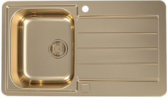 Детальное фото товара: ALVEUS LINE MONARCH 20 BRONZE, мойка, нержавеющая сталь, бронза (в компл. с выпуском без сифона)