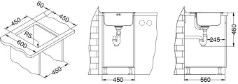 Детальное фото товара: ALVEUS BASIC 140 NAT-90, мойка, нержавеющая сталь