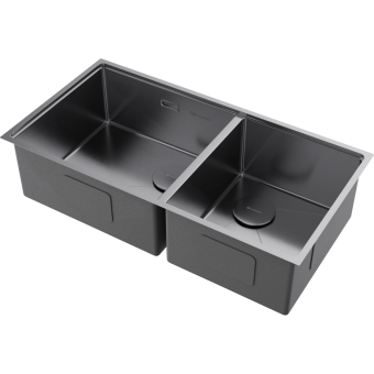 Детальное фото товара: Omoikiri Taki 85-2-LB-U/IF-IN Side, мойка, нержавеющая сталь
