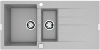 Детальное фото товара: ALVEUS GRANITAL CADIT 80 G81 CONCRETE, мойка, гранит, бетон (в комплекте с сифоном 1132822)