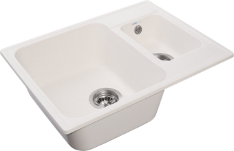 Детальное фото товара: GranFest QUARZ GF-Z09, мойка, гранит, белый