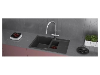 Детальное фото товара: KUCHENSTERN PLAT 60-2, мойка, гранит, белый
