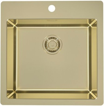 Детальное фото товара: ALVEUS PURE MONARCH 30 new GOLD-90, мойка, нержавеющая сталь