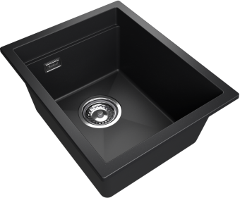 Детальное фото товара: Rivelato LINO LN-354 nero, мойка, гранит, черный