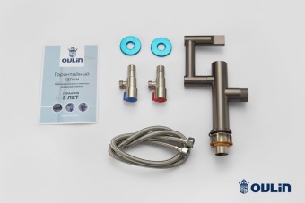 Детальное фото товара: Oulin OL-T9503H, смеситель, графит (серый металик)