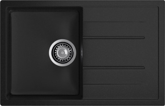 Детальное фото товара: GranFest QUADRO GF-Q-780 L, мойка, мрамор, черный