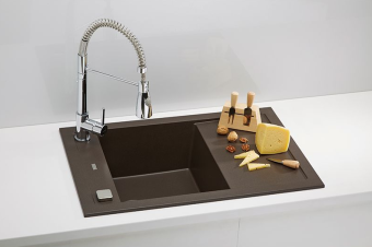 Детальное фото товара: ALVEUS FORMIC 30 GRANITAL+ CHOCOLATE-G, мойка, гранит, шоколад (с сифоном 1127749)