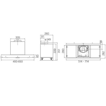 Детальное фото товара: ELICA HIDDEN ADV PLUS @ IX/A/72
