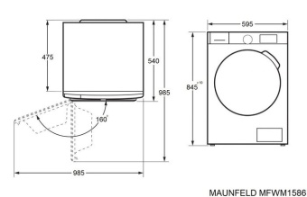 Детальное фото товара: Maunfeld MFWD1295WH05