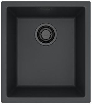 Детальное фото товара: ALVEUS OMNI 10 GRANITAL DEEP BLACK-G90 BE, мойка, гранит, темно-черный (в комп. с сифоном 1148151)