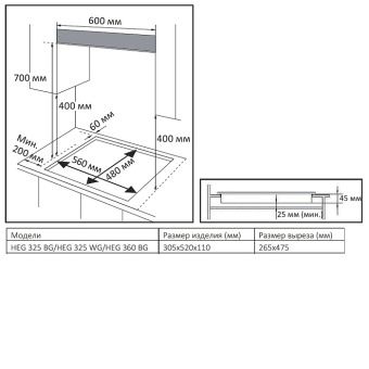 Детальное фото товара: Evelux HEG 360 BG
