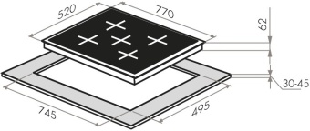 Детальное фото товара: Maunfeld EVI.775-FL2-BK