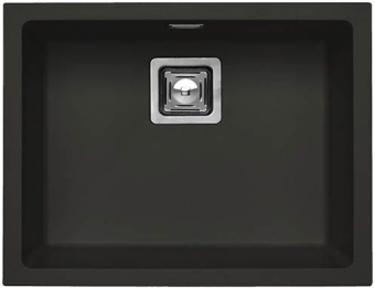 Детальное фото товара: ALVEUS QUADRIX 50 GRANITAL+ DEEP BLACK-G9, мойка, гранит, черный (в комп.с сифоном 1133398)