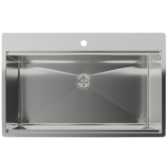 Детальное фото товара: Rivelato RINOX 8050 INOX, мойка, нержавеющая сталь