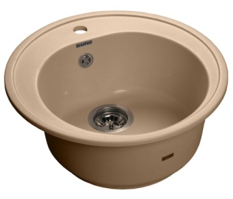 Детальное фото товара: GranFest RONDO GF-R-510, мойка, мрамор, терракот