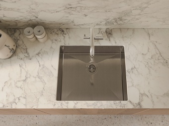 Детальное фото товара: Rivelato RINOX 5444 UN INOX, мойка, нержавеющая сталь