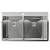 Фото товара: Rivelato RINOX 8050 2В INOX, мойка, нержавеющая сталь