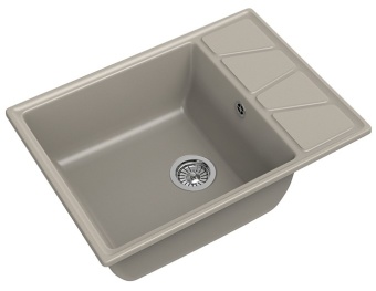 Детальное фото товара: GranFest VERTEX GF-V-680L, мойка, мрамор, топаз