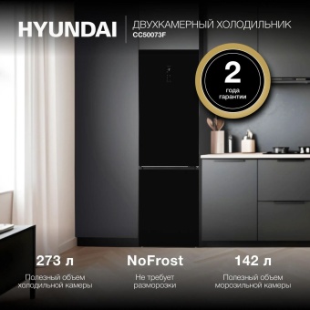 Детальное фото товара: Hyundai CC50073F черное стекло