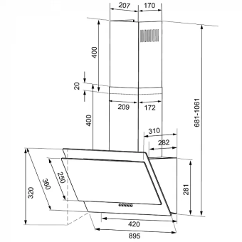 Детальное фото товара: Krona VENERA 900 black S