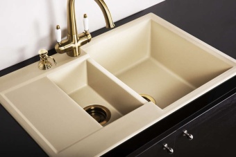 Детальное фото товара: Omoikiri Daisen 78-2 BL, мойка, гранит, черный