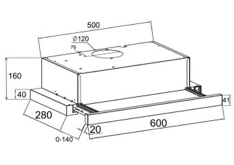Детальное фото товара: LEX HUBBLE 600 BLACK