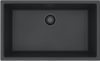 Детальное фото товара: ALVEUS OMNI 40 GRANITAL DEEP BLACK-G90 BE, мойка, гранит, черный матовый (в комп. с сифоном 1148151)