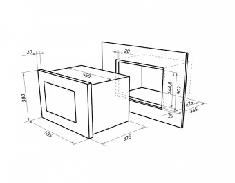 Детальное фото товара: Maunfeld MBMO.20.1PGW