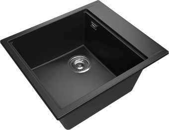 Детальное фото товара: Rivelato TESORO TR-455-L antracite, мойка, гранит, антрацит