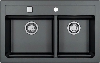 Детальное фото товара: ALVEUS GRANITAL ATROX 50 CARBON - G91, мойка, гранит, черный