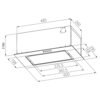 Детальное фото товара: MEFERI INBOX60BK GLASS ULTRA