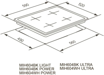 Детальное фото товара: MEFERI MIH604BK MATT ULTRA