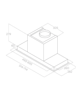 Детальное фото товара: ELICA HIDDEN 2.0 BL MAT/A/72