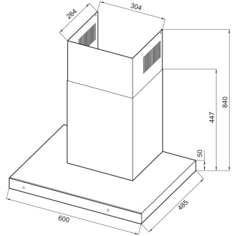 Детальное фото товара: Krona ONYX 600 GLASS BLACK S