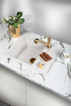 Детальное фото товара: Omoikiri Sumi 65-BL, мойка, гранит, черный