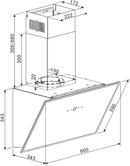 Детальное фото товара: Maunfeld EAGLE 850 60 Glass White