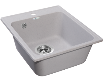 Детальное фото товара: GranFest QUARZ GF-Z17, мойка, гранит, серый