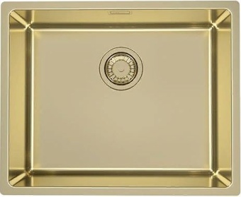 Детальное фото товара: ALVEUS KOMBINO 50 MONARCH GOLD SAT-90, мойка, нержавеющая сталь, золото